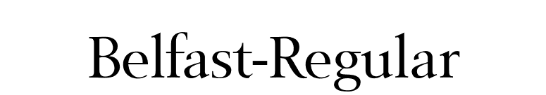 Belfast-Regular font preview