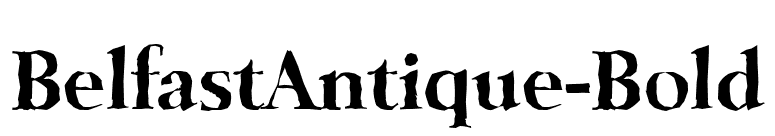 BelfastAntique-Bold font preview
