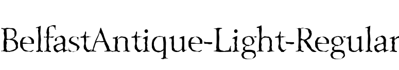 BelfastAntique-Light-Regular font preview