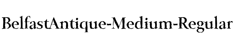 BelfastAntique-Medium-Regular font preview