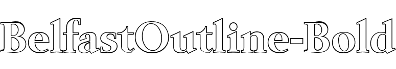 BelfastOutline-Bold font preview