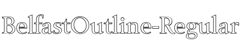 BelfastOutline-Regular font preview