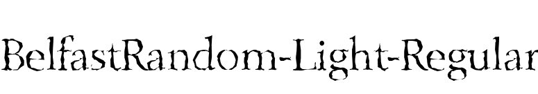 BelfastRandom-Light-Regular font preview