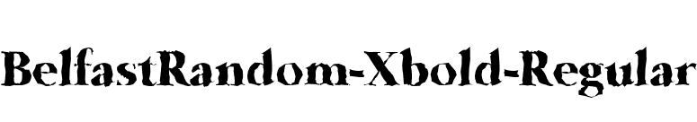 BelfastRandom-Xbold-Regular font preview