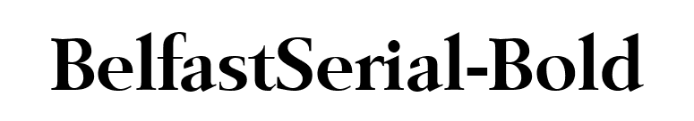BelfastSerial-Bold font preview