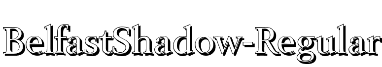 BelfastShadow-Regular font preview