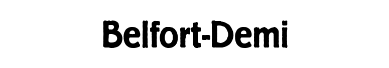 Belfort-Demi font preview