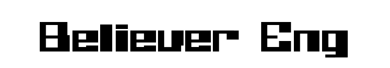 Believer Eng font preview