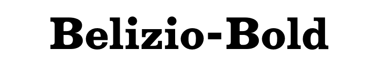Belizio-Bold font preview