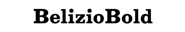 BelizioBold font preview
