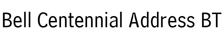 Bell Centennial Address BT font preview