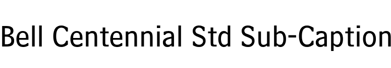 Bell Centennial Std Sub-Caption font preview