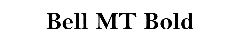 Bell MT Bold font preview