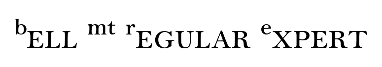 Bell MT Regular Expert font preview