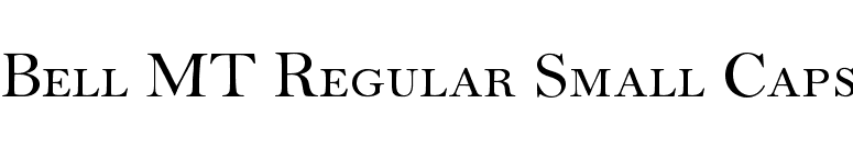 Bell MT Regular Small Caps font preview