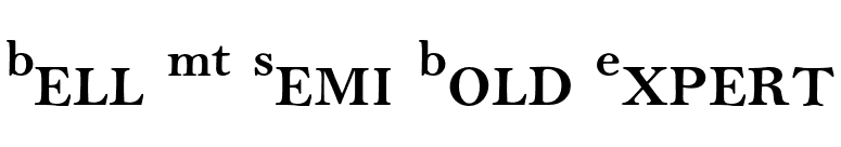 Bell MT Semi Bold Expert font preview