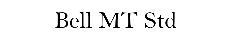 Bell MT Std font preview