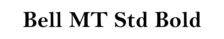 Bell MT Std Bold font preview