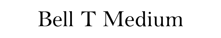 Bell T Medium font preview