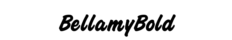 BellamyBold font preview