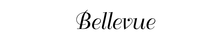 Bellevue font preview