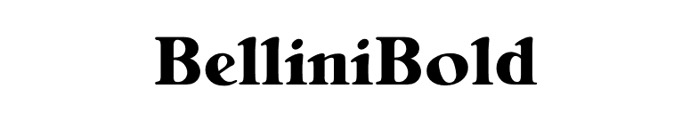 BelliniBold font preview