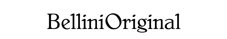BelliniOriginal font preview