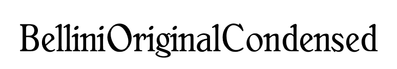 BelliniOriginalCondensed font preview
