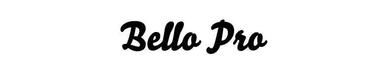 Bello Pro font preview