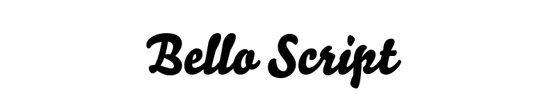 Bello Script font preview