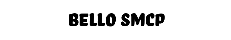 Bello SmCp font preview