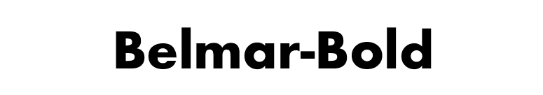 Belmar-Bold font preview