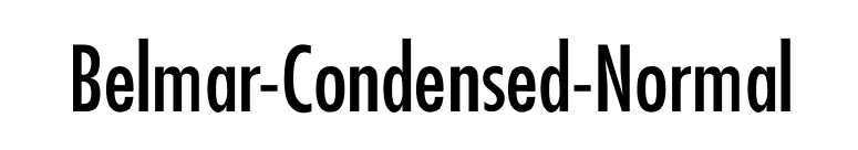 Belmar-Condensed-Normal font preview