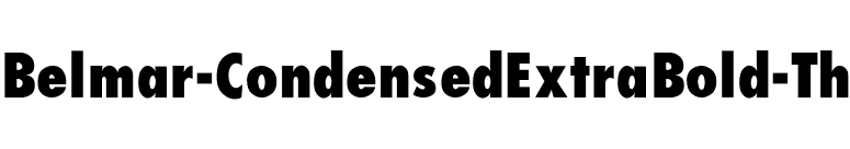 Belmar-CondensedExtraBold-Th font preview