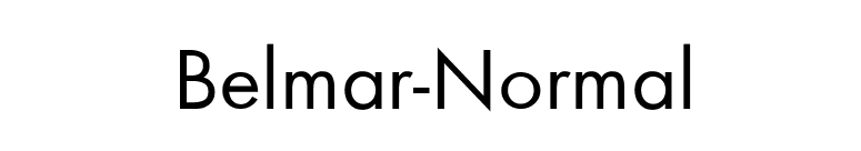 Belmar-Normal font preview