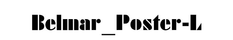 Belmar_Poster-L font preview