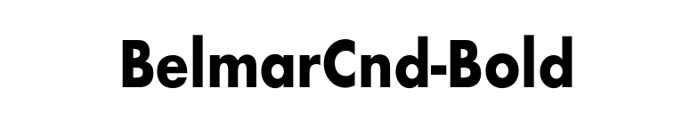 BelmarCnd-Bold font preview
