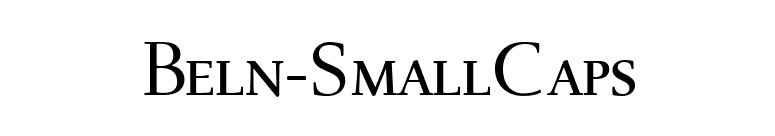 Beln-SmallCaps font preview