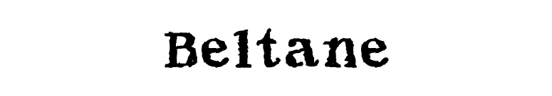 Beltane font preview