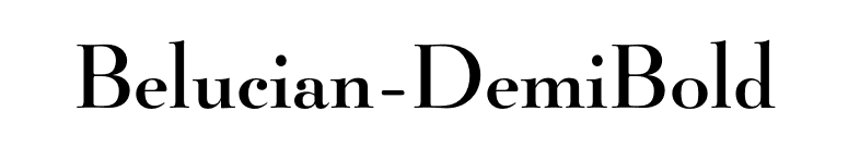 Belucian-DemiBold font preview