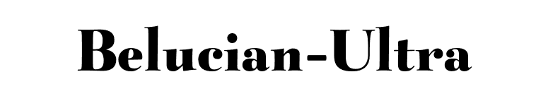 Belucian-Ultra font preview