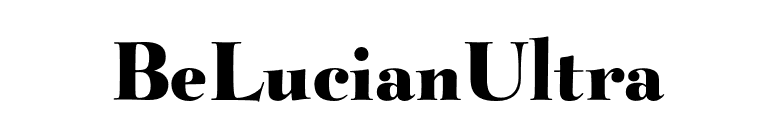 BeLucianUltra font preview