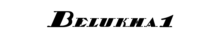 Belukha1 font preview