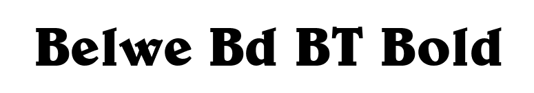 Belwe Bd BT Bold font preview