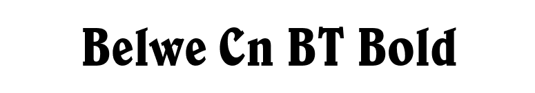 Belwe Cn BT Bold font preview