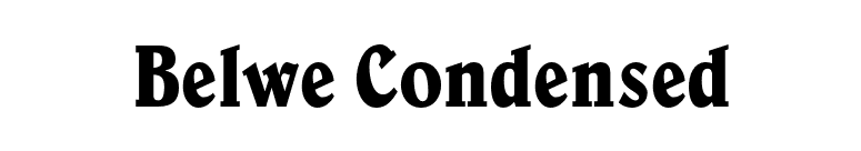 Belwe Condensed font preview