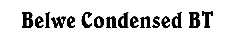 Belwe Condensed BT font preview