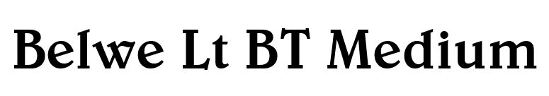 Belwe Lt BT Medium font preview