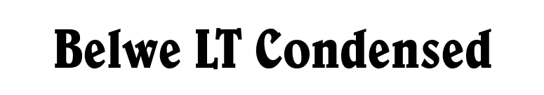 Belwe LT Condensed font preview