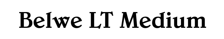 Belwe LT Medium font preview